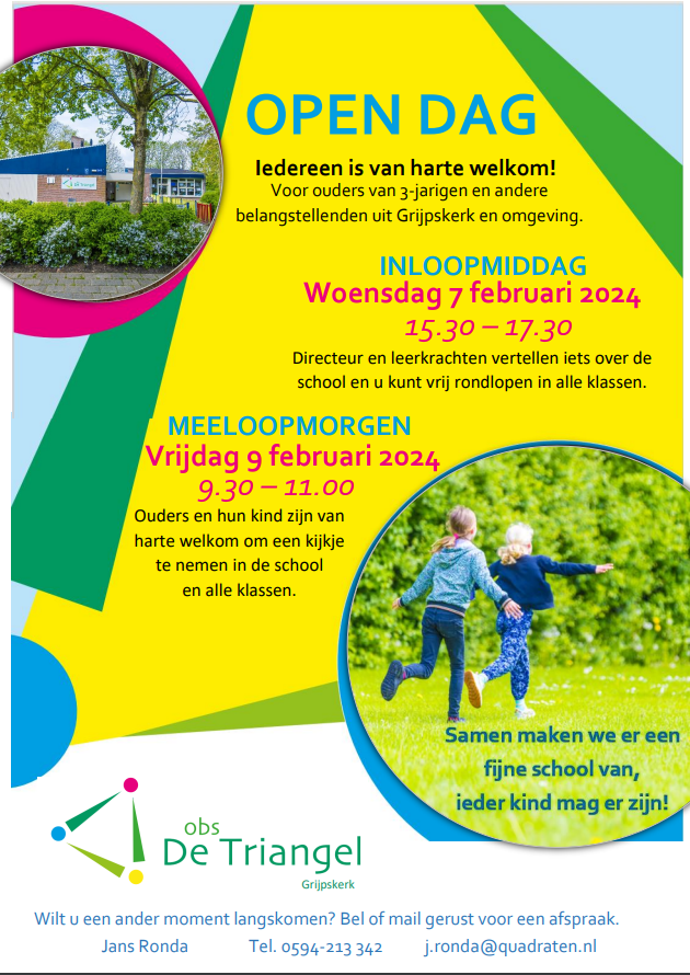 Open dag de Triangel Grijpskerk