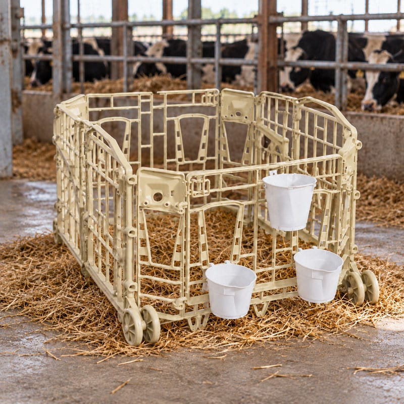 Ranch Welfare Farm recinto da interno per vitelli