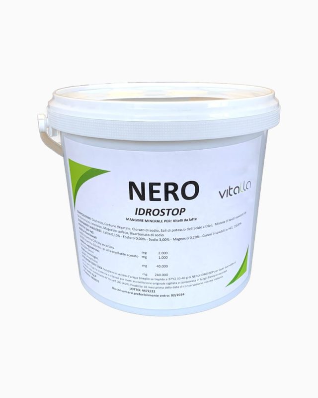 Nero Idrostop antidiarroico per vitelli da 4 chili