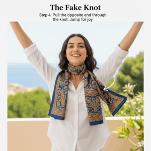 15 Cute and Creative Ways to Wear a Scarf 24 The Fake Knot