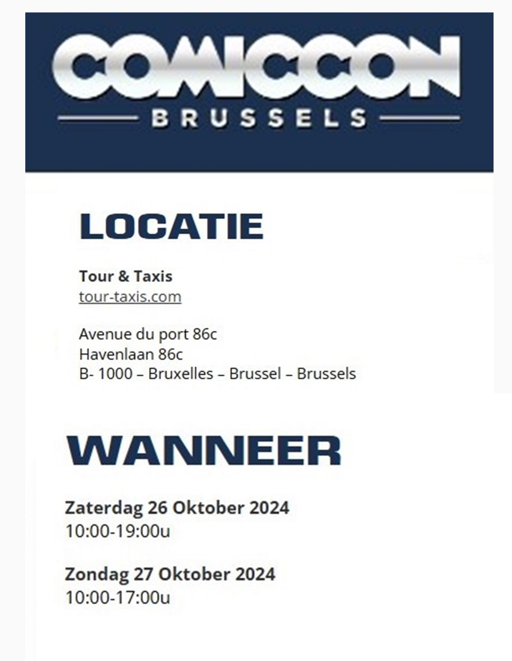 Comic Con Brussels 2024