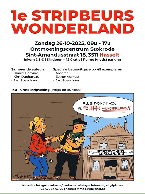 Stripbeurs Wonderland (Hasselt) 2025 Stripbeurs Wonderland (Hasselt) 2025