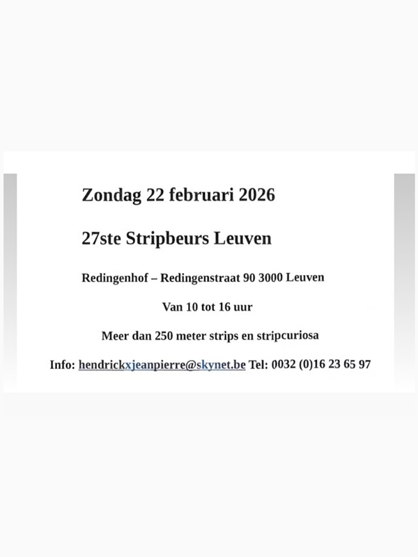 27ste Leuvense stripbeurs (2026) 27ste Leuvense stripbeurs (2026)
