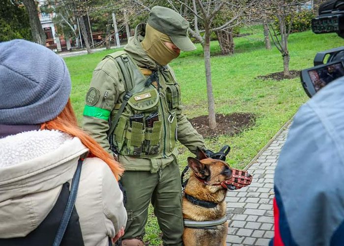 Militärhund övergiven av ryska trupper – får nytt hem hos den ukrainska armén