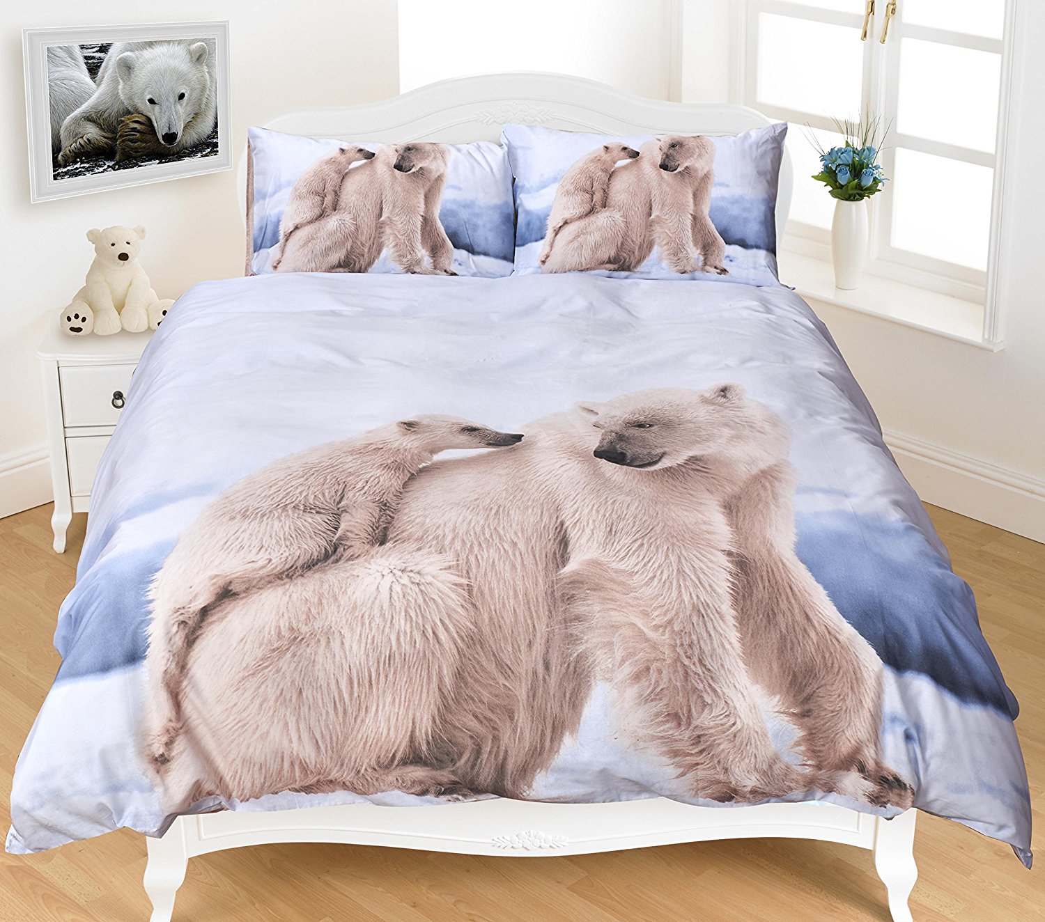 3D Polar Bear - 3D Animal Duvet Cover