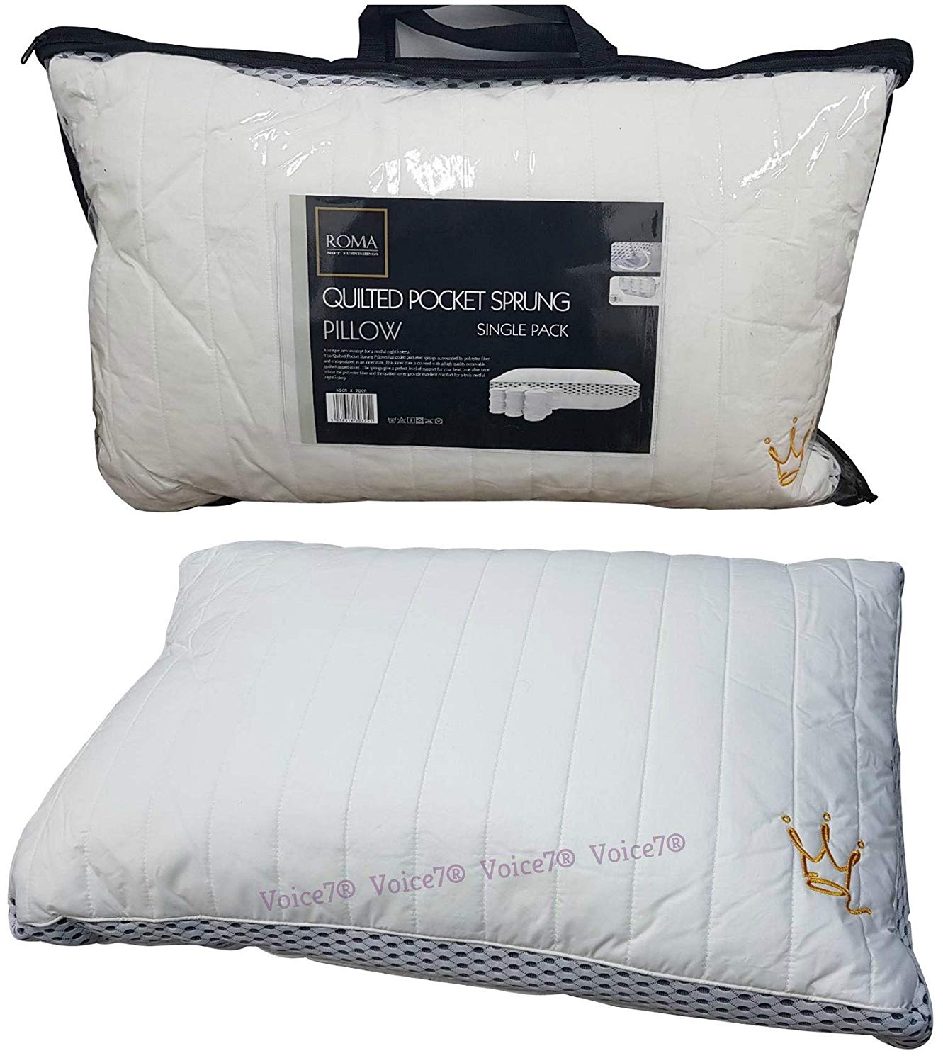 Sprung pillow top