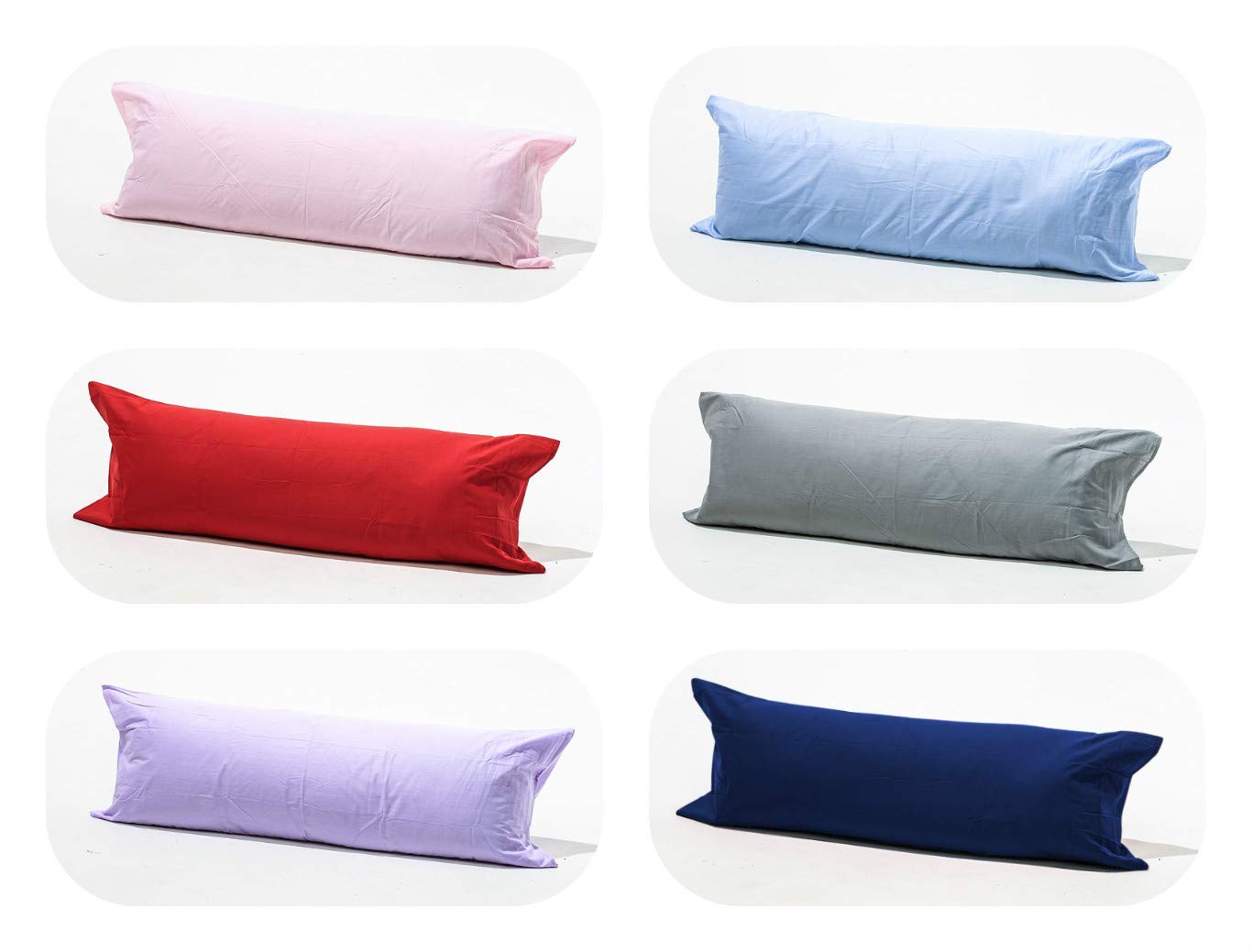 Polycotton Large Bolster Pillow Cases 20 Colors Choice 1