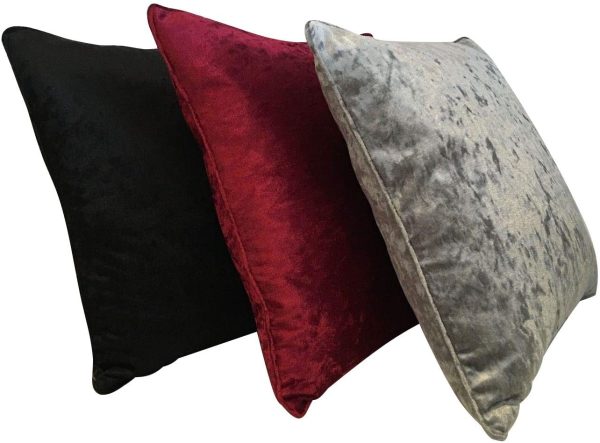 Luxury Crushed Velvet Cushion Filled