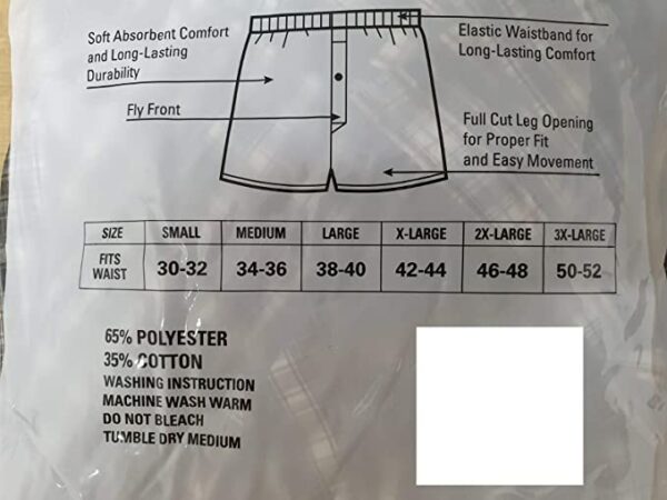 BOXER SHORTS Size