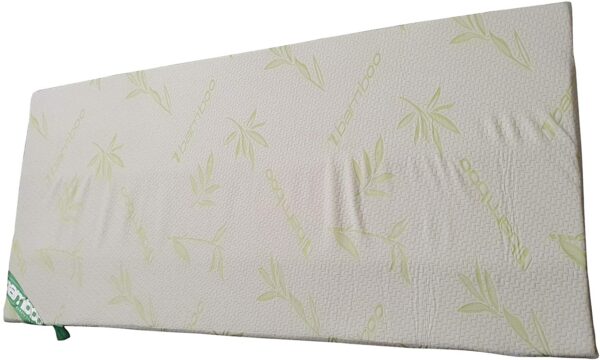Bamboo Memory Foam Mattress Topper Enhancer - Pressure Relief Soft Toppers With Removable Cover 1