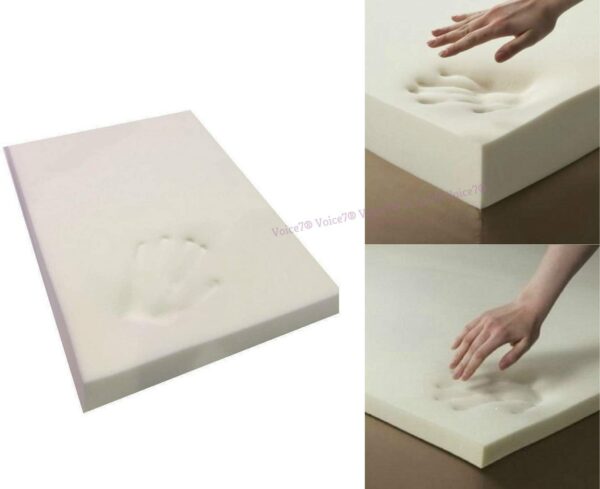 100% Memory Foam Mattress Topper Protector3