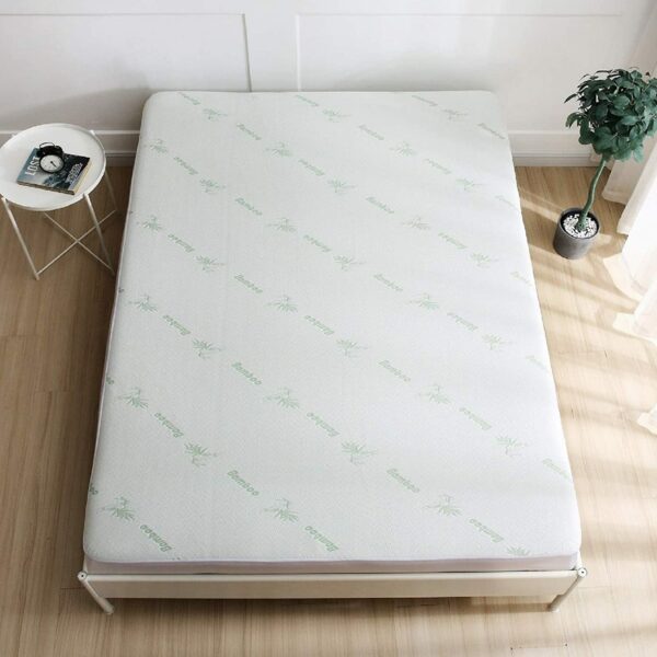 Bamboo Waterproof Mattress Protector (Fully Fitted Skirt 38 cm Elasticated) - Image 2