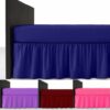 Plain Dyed Polycotton Easy Care Frilled Base Valance In 19 Colors