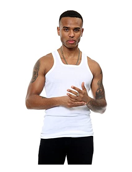 Ribbed vests mens store