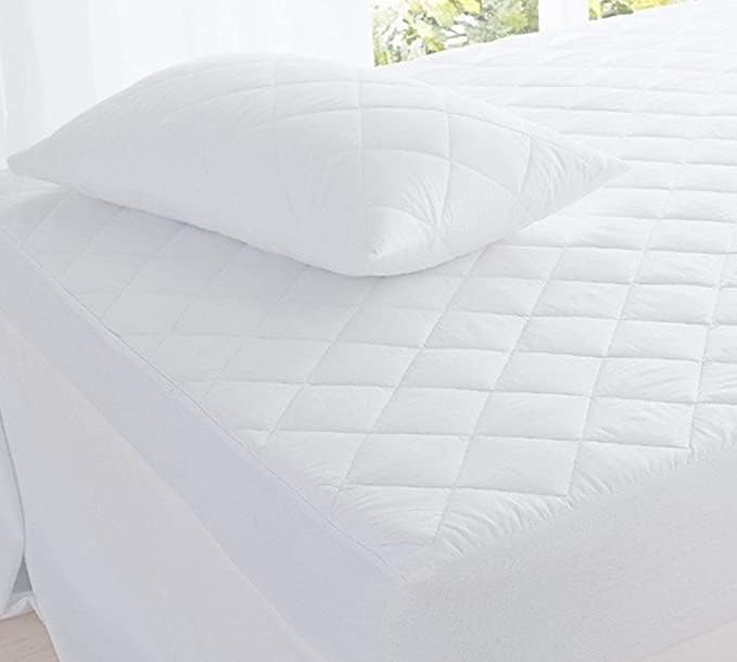 Single Bed Waterproof Quilted Mattress Protector Cover – Extra Deep Side Skirt 30CM Fitted Sheet Single Bed Cover – Breathable, Anti Dust Mite, Noiseless...