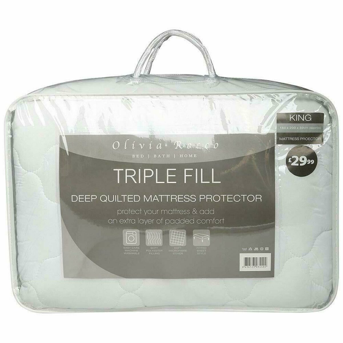 Quilted Polyester Deep Fill Mattress Topper