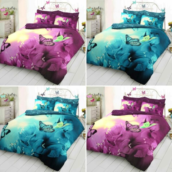 BUTTERFLY 3D DUVET COVER SET