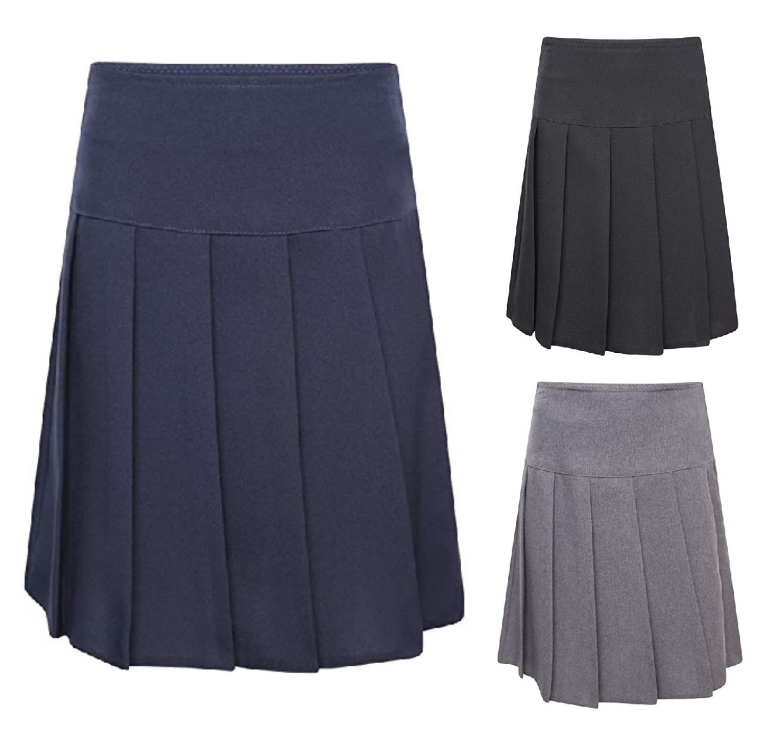 All Round Pleated Skirt Side Zip Closure