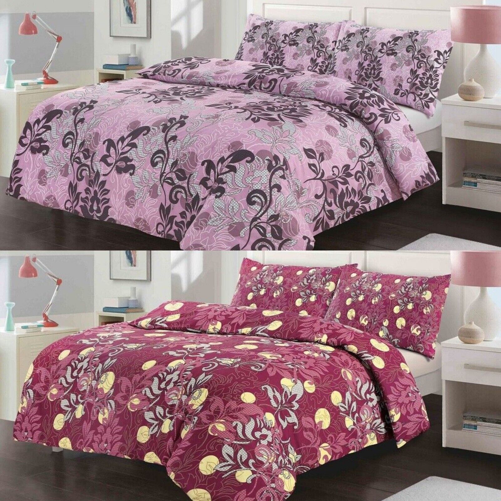 Amelia Duvet Quilt Cover Floral Blossom Bedding Set