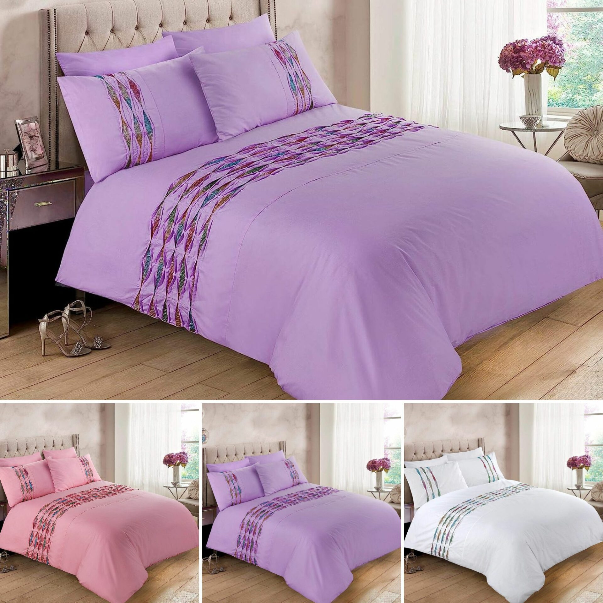 Hannah Embroidery Duvet Cover Set