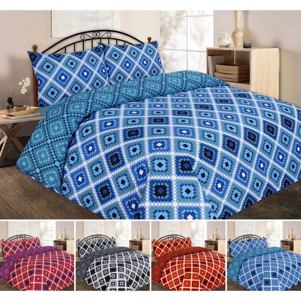 Theo Printed Duvet Quilt Cover Geometric Bedding Sets