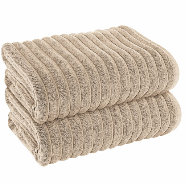 ribbed large towels cotton