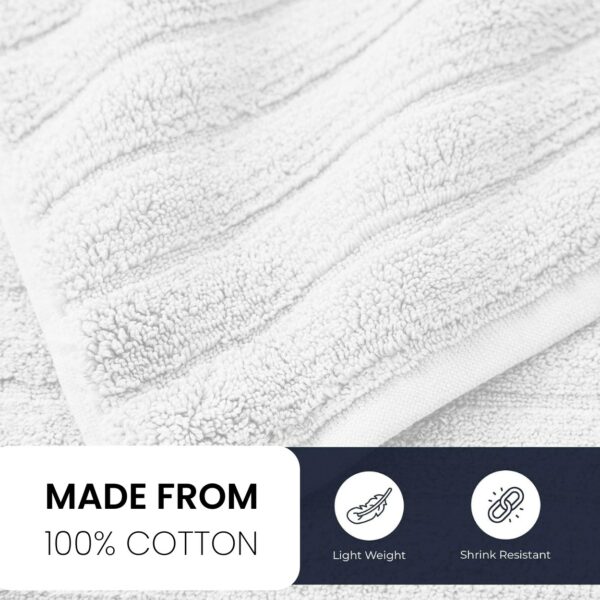 ribbed towel cotton set