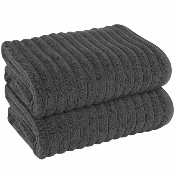 ribbed large towels cotton