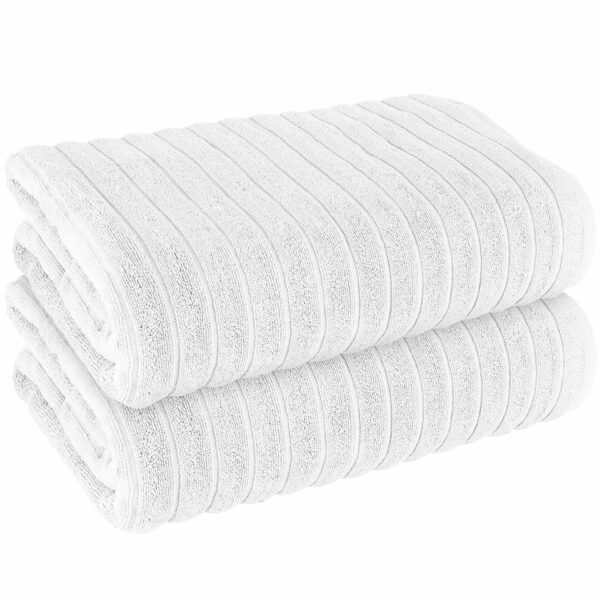 ribbed large towels cotton