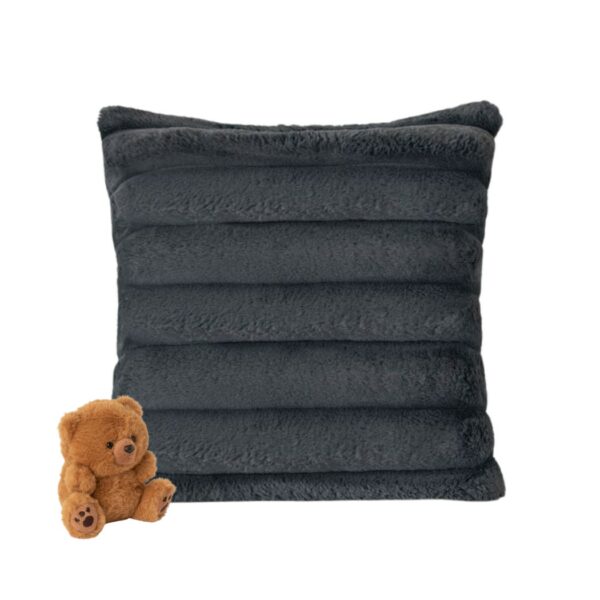 Teddy Fleece Chunky Ribbed Duvet Cover Set - Big Cord Plush Thermal Warm Fluffy Bedding Sets Buy Separate (Throw, Cushion Cover, Curtain, V Pillowcase) 8