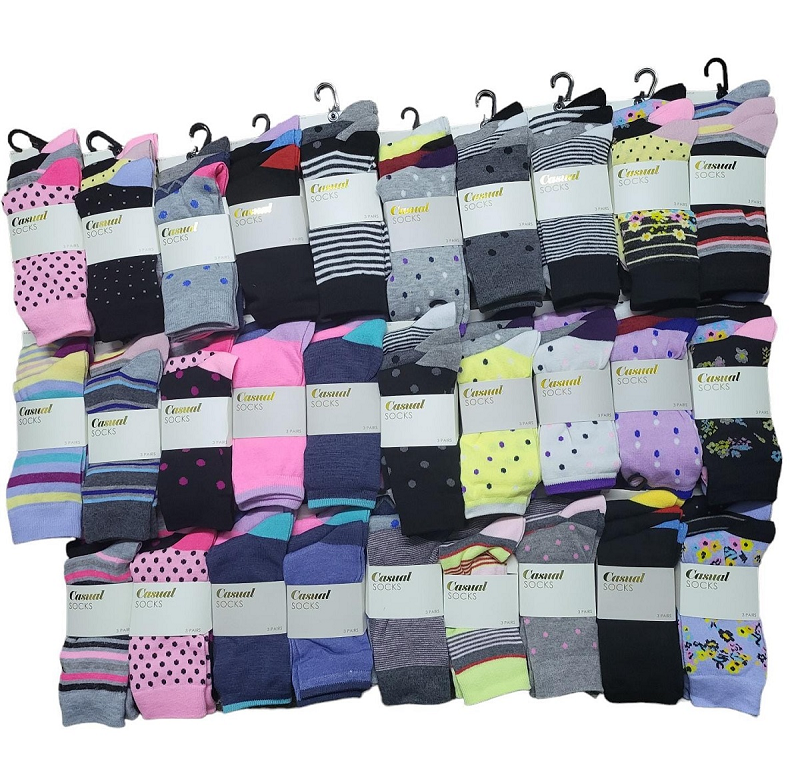 36 Pairs of Women's Socks Multipack Wholesale Job Lot Mystery Socks Ladies UK Size 4-8