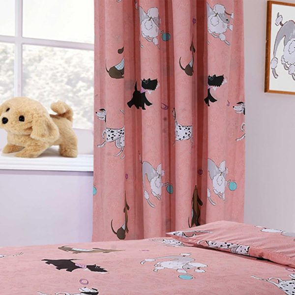 Kids Cute Pups Duvet Cover Set Boys Girls Cartoon Dogs Bedding Animal Print Bed Sets