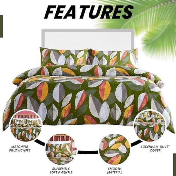 Leaf Print Duvet Cover Sets Leaves Bedding