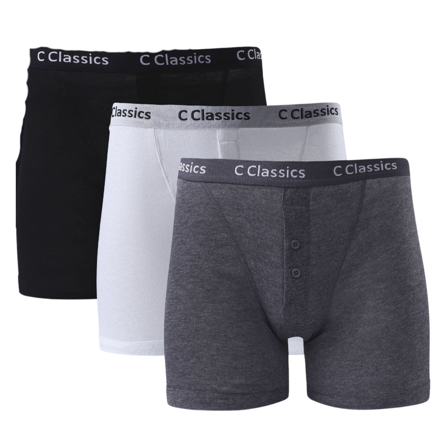 Sports Basic Ribbed Boxer Shorts Underwear