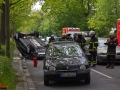 PKW Ã¼berschlÃ¤gt sich nach Verkehrsunfall PoppenbÃ¼ttler Weg