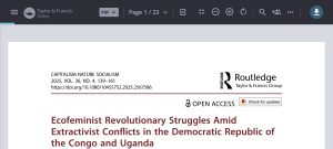 Ecofeminist Struggles Against Extractivism in DRC and Uganda | Environmental Defenders Research