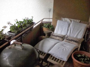 Relaxed eastern on the balcony