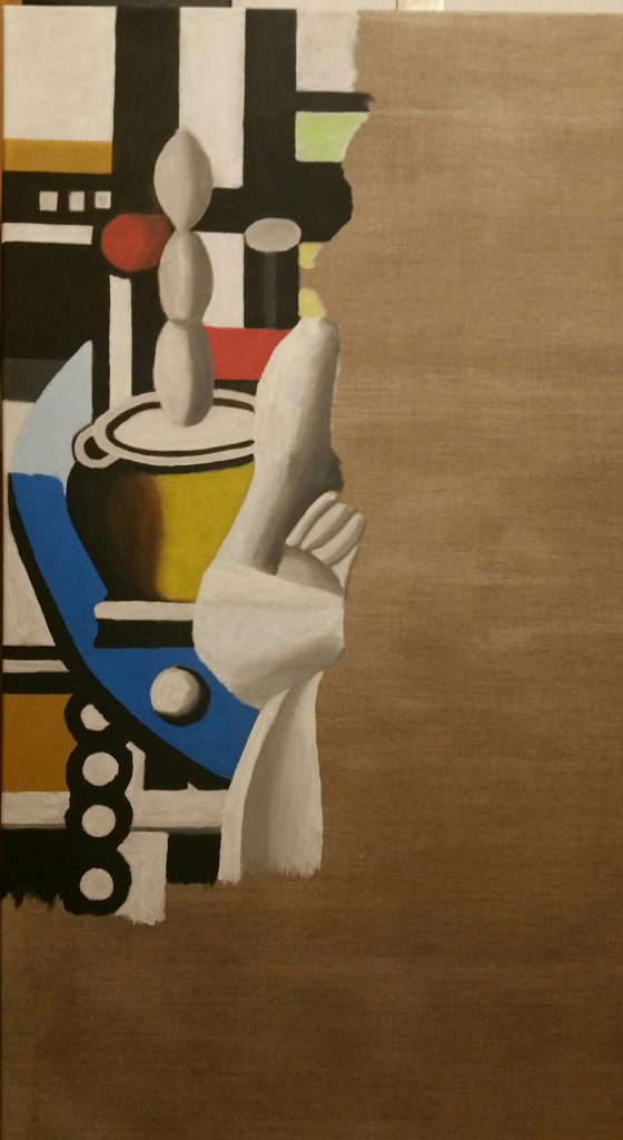 Step 3 of the Painting-Project Woman with flowers