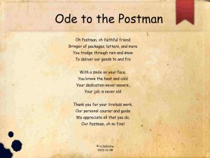 Postman Ode 20221208