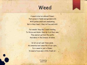 Weed Poem 20221208