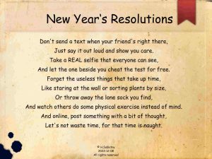 Resolutions Poem 20221230