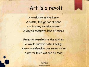 Art Revolt Poem 20230116