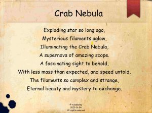 Crab Nebula Poem 20230119