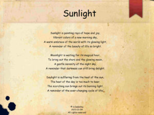 sunlight poem 20230122