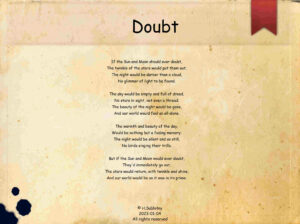 Doubt poem 20230131