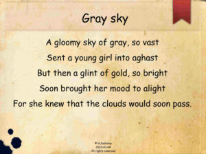 A poem about hope and finding joy in the midst of despair.
2023-02-16