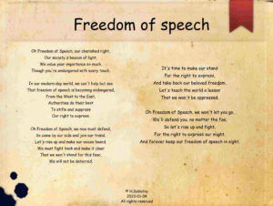 We must defend our right to free speech and make our voices heard! 2023-02-17