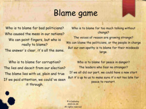 Poem Blamegame 2023-02-18