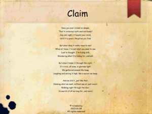 Explore the feelings of longing and desire and how to claim what we want without pay or cost in this poem.
2023-02-26