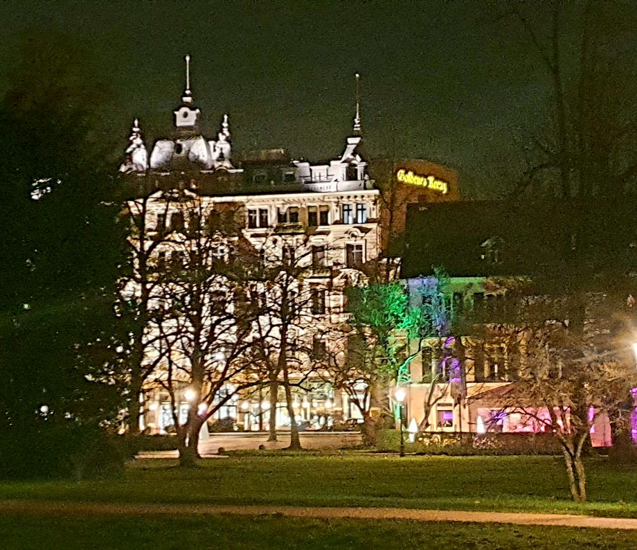 Baden-Baden Old Town Goldenes Kreuz Nightshot taken on 2023-02-02
